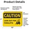 Signmission Look Out For Forklifts Caution Sign, Vinyl Decal, 10in W x 7in L, 2PK OS-2PACK-CS-D-710-L-19198 - alternate 3